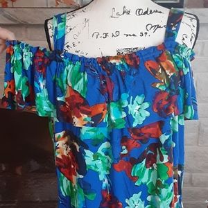 Cupio cold shoulder blouse